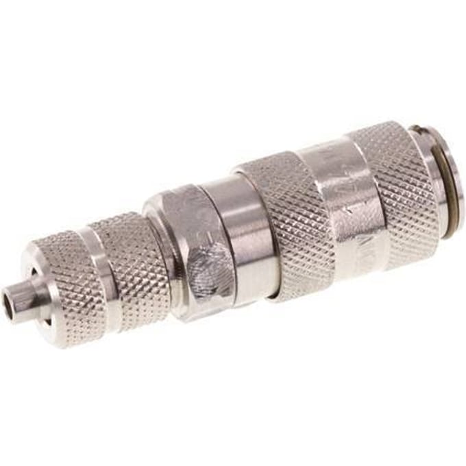 RVS 306L DN 2.7 (Micro) Luchtkoppeling Snelkoppeling 3x4.3 mm Push-On - CLS2-N-SSL-P-3