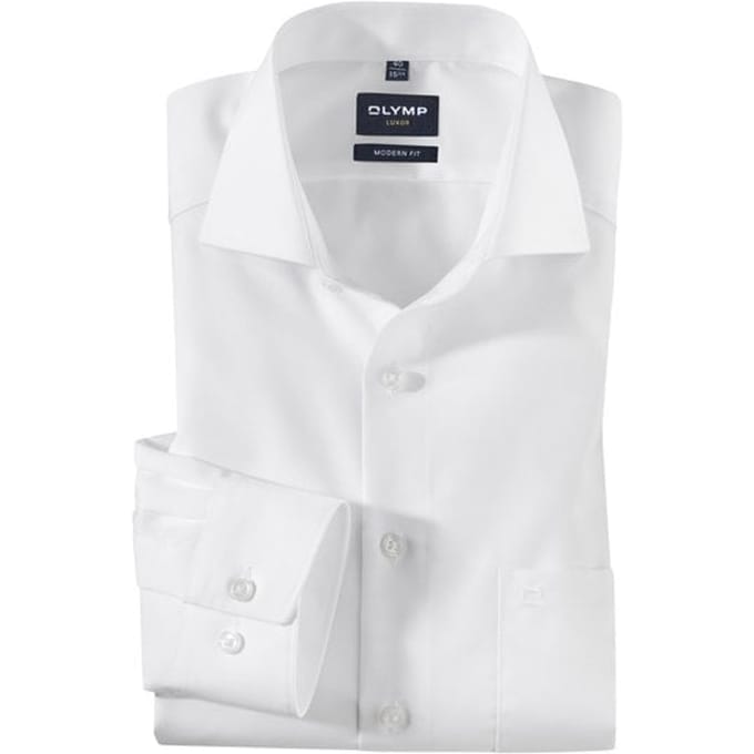 OLYMP Luxor Overhemd, Modern Fit, Royal Kent, Wit