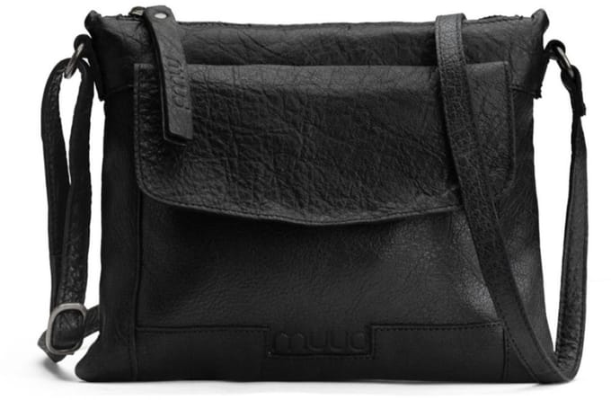 MUUD Vadsø. Handgemaakt leren crossover tas 19x23cm