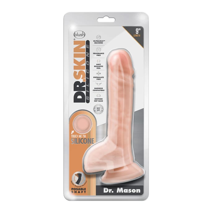 Realistische Dildo Blush Dr Skin Siliconen Ø 4,4 cm (16,5 cm)