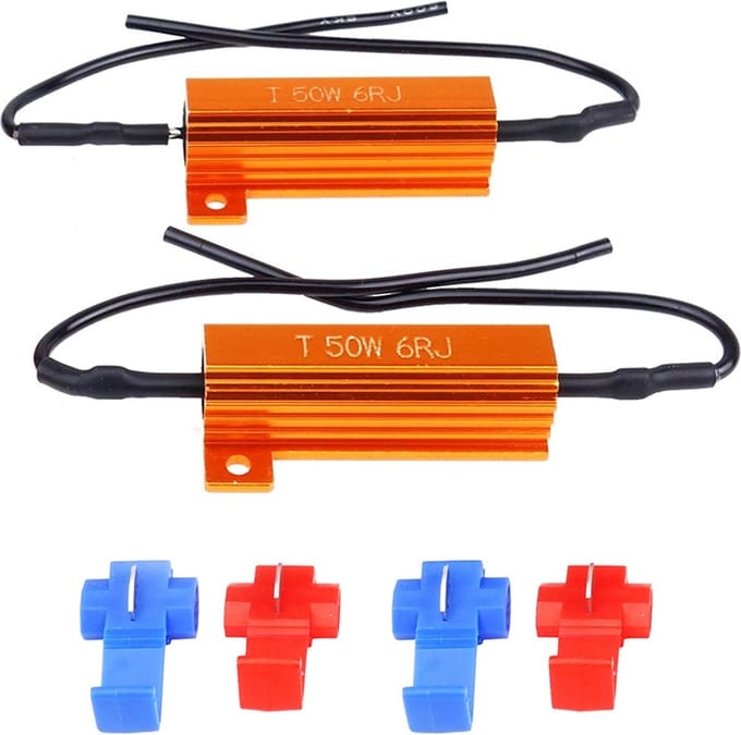 AMiO LED Canbus Weerstand 6 Ohm 50W Decoder - Foutmelding Verwijderen Anti Error (set)