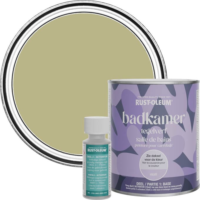 Rust-Oleum Groen Badkamer Tegelverf Matt - Saliegroen 750ml