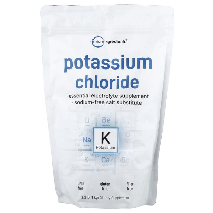 Micro Ingrediënten, Kaliumchloride, 1kg (2,2 pond)