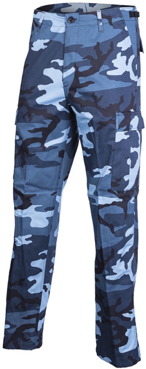 Mil-Tec BDU Cargo Pants Ranger Style Sky Blue Camo