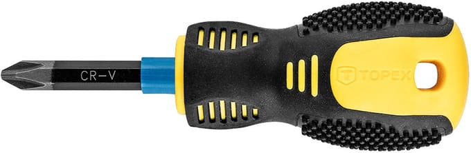 Topex - Kruiskopschroevendraaier - PH2 - 38mm - Ergonomische Handgreep