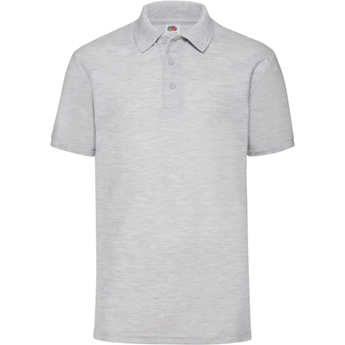 Fruit of the Loom Heren 65/35 Piqué Poloshirt (Heide Grijs)