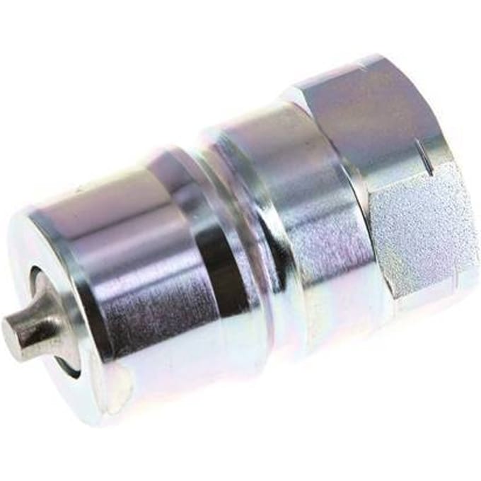 Stalen DN 25 Hydraulische Koppeling Insteeknippel 1 inch NPT binnendraad ISO 7241-1 B D 37.8mm