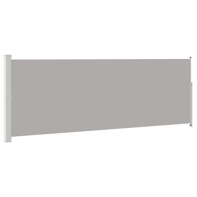 vidaXL - Windscherm - uittrekbaar - 160x514 - cm - grijs