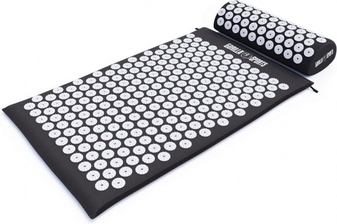 Gorilla Sports Acupressuur mat - Spijkermat - 6210 Drukpunten -Zwart