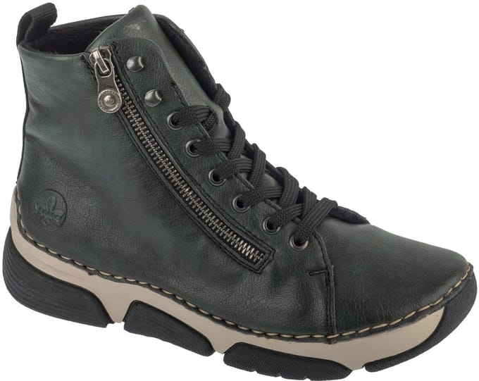 Rieker Booties, Vrouwen, Groen, Laarsjes, maat: 38