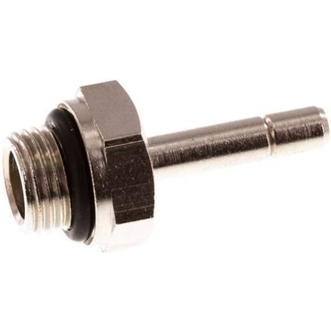 4mm x G1/8'' insteekfitting Messing buitendraad NBR [5 Stuks]