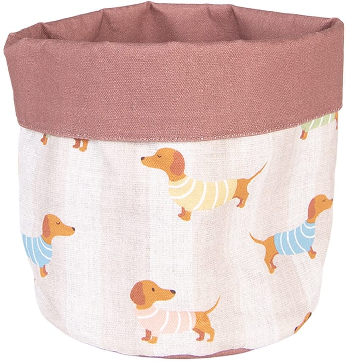 Clayre & Eef Broodmand Ø 15x16 cm Beige Katoen