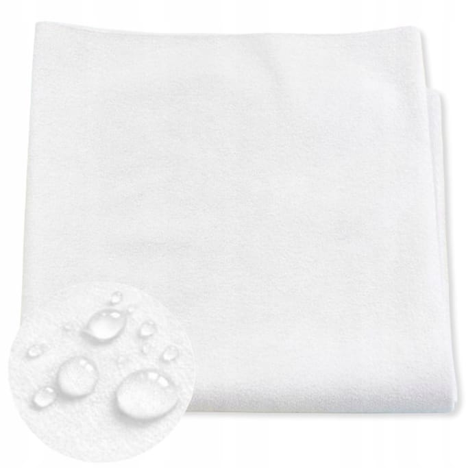 Dartomik - Waterdichte Frotté Mat - 90x60 cm - Wit - Oeko-tex