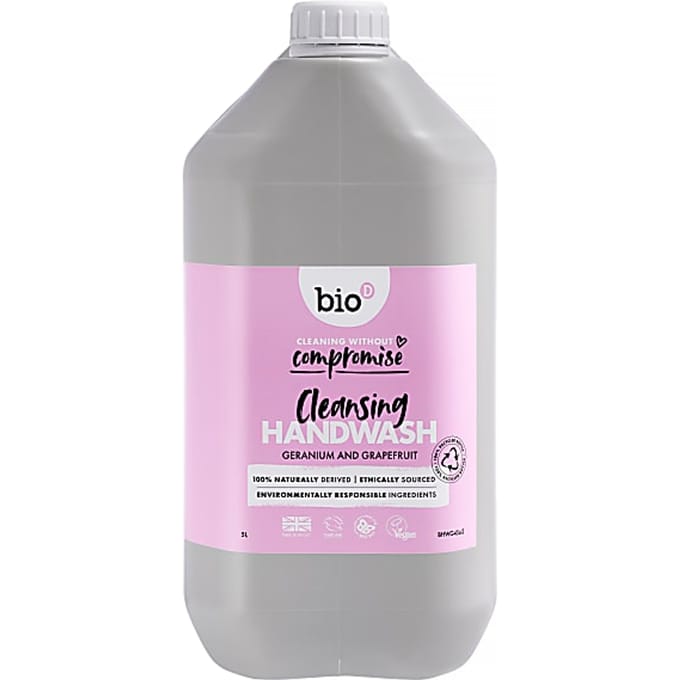 Bio-D Cleansing Handzeep Geranium & Grapefruit 5L Grootverpakking