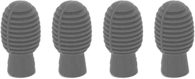 Dailygoods- Drumstick Oefenhoofd - 4 Stuks - Siliconen Demper - Draagbaar - Geruisloos - Flexibel Ontwerp