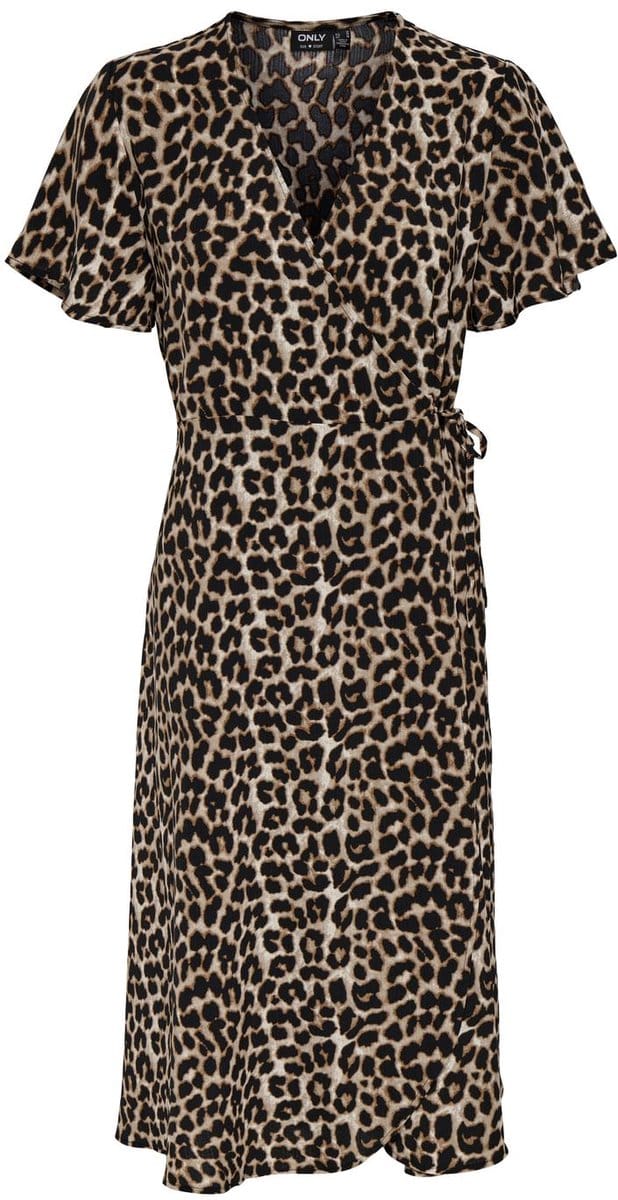 ONLY - ONLCALI LIFE S/S WRAP DRESS WVN NOOS - Dames - Maxi jurken