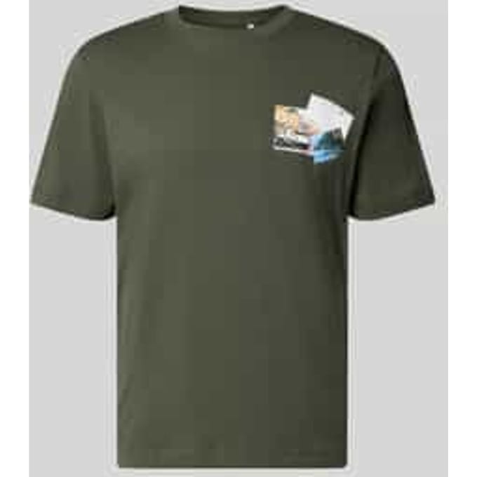 Tom Tailor - T-shirt met fotoprint - Maat XL - deep leaf green
