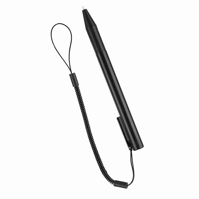 Resistieve touchscreen anti-kras styluspen met veerkabel voor POS PDA Navigator zwart