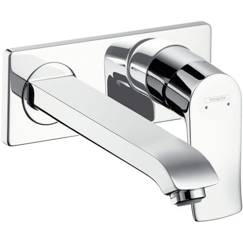 hansgrohe Metris ééngreeps wastafelmengkraan afbouwdeel uitloop 22.5 cm - chroom
