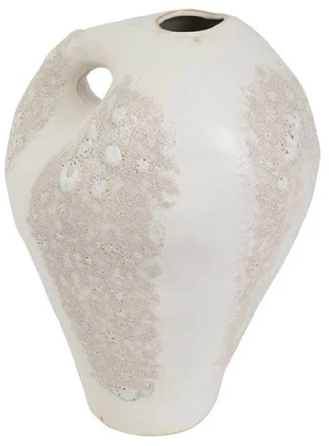 Vaas sherryn 25x25x38cm wit