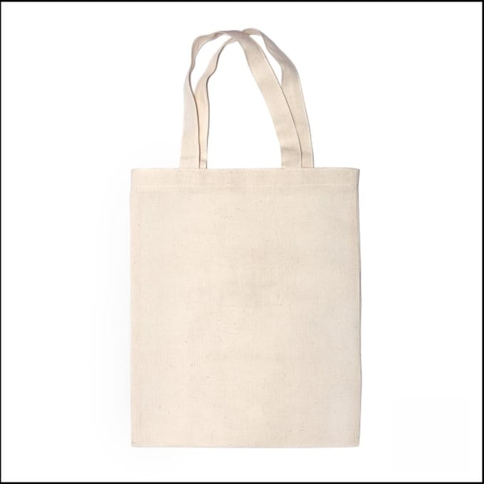 Katoenen tassen - 40 x 32 cm - 10 stuks