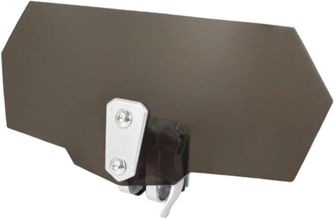 Motorfiets Windscherm - Spoiler Verlenging - Comfortabel Rijden - Universele Pasvorm - 500 Gram - Black brown