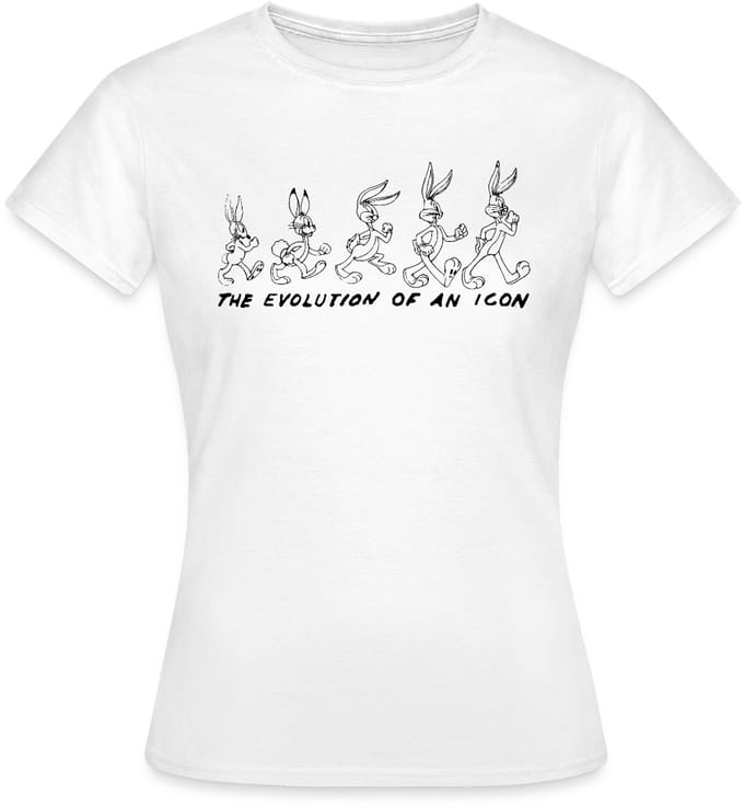 Looney Tunes Bugs Bunny evolutie T-Shirt Dames