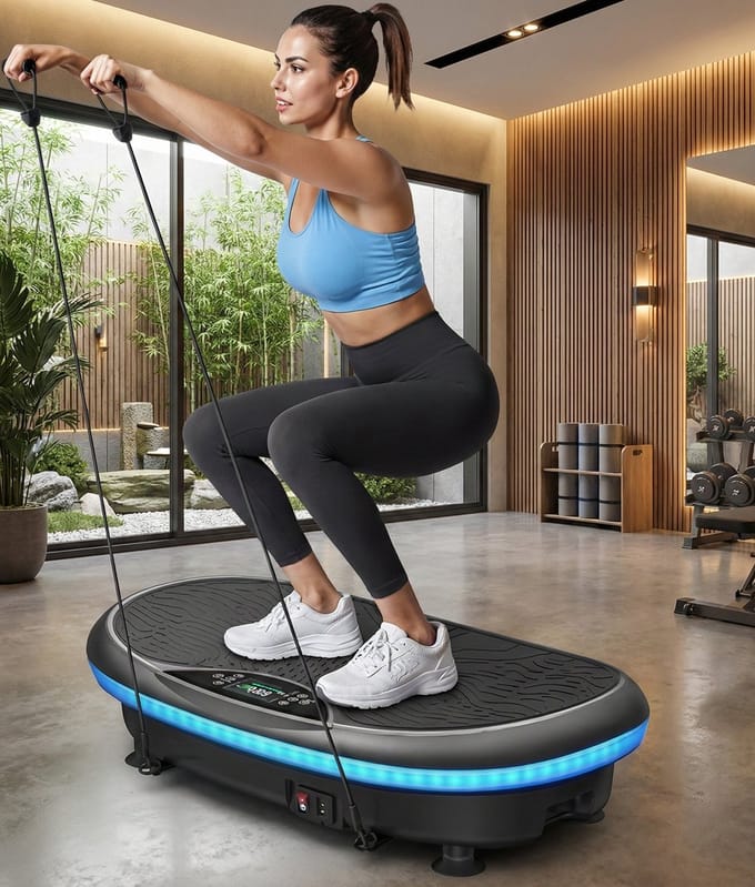 Trilplaat Vibratieplaat – 4D – Bluetooth – Met Weerstandsbanden – Medahomestore