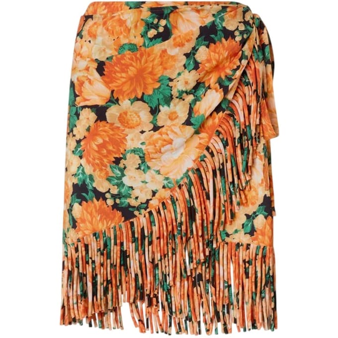 Vrouwen casual rokken Pinko - goud canvas gewassen rok - oranje