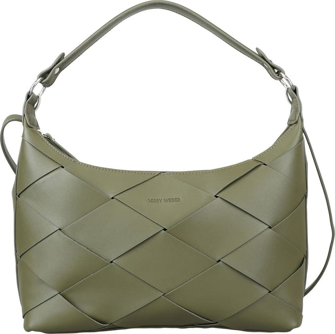 GERRY WEBER Schoudertas Checkers 1.0 Hobo MHZ Khaki Olijfgroen