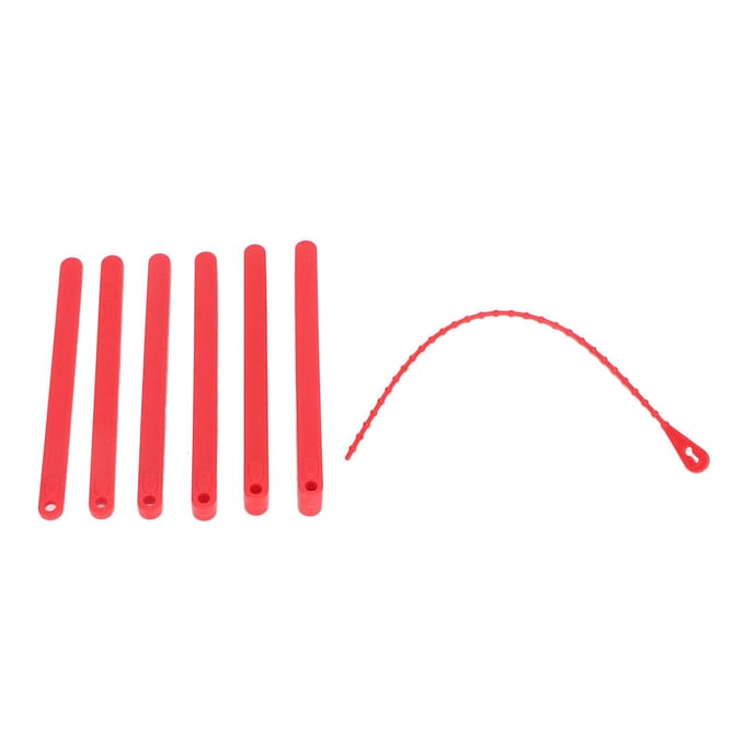 Oral Muscle Training Kit 7 in 1 Textured Portable Edible Plastic Tongue Mouth Exercise Tool for red