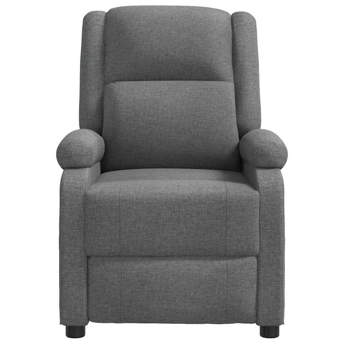 vidaXL - Fauteuil - verstelbaar - stof - donkergrijs