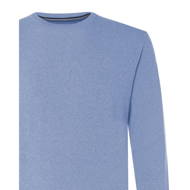 The BLUEPRINT Premium Heren Trui Ronde Hals Blauw
