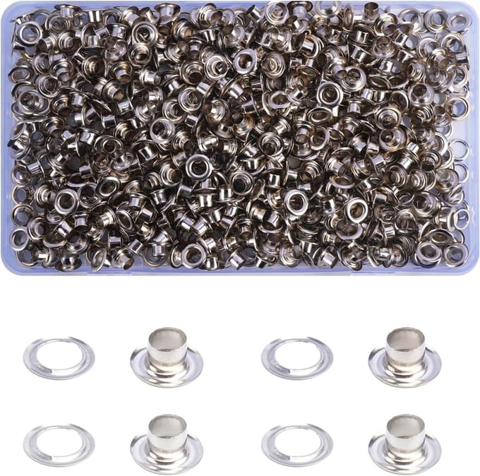 Complete gereedschap kit met 500 stuks en 5 mm ogen voor diverse klussen en projecten