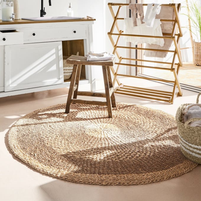 LOBERON Vloerkleed Farivon bruin/beige