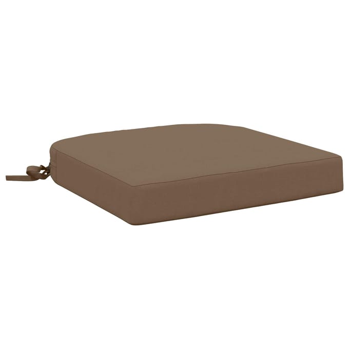 vidaXL - 1-delig - zitkussen - SOEST - 100% - Polyester - Taupe - 40 - x - 40 - x - 7 - cm