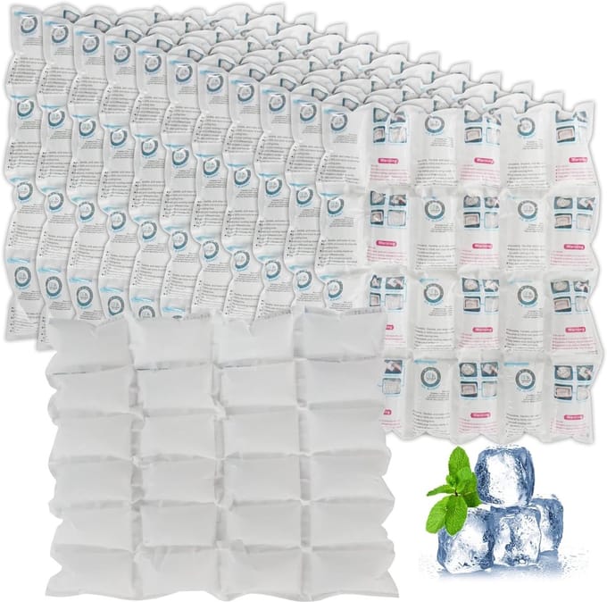 IJspacks - Koel elementen - Voedsel koel houden - Herbruikbaar - 12 stuks - Blauw