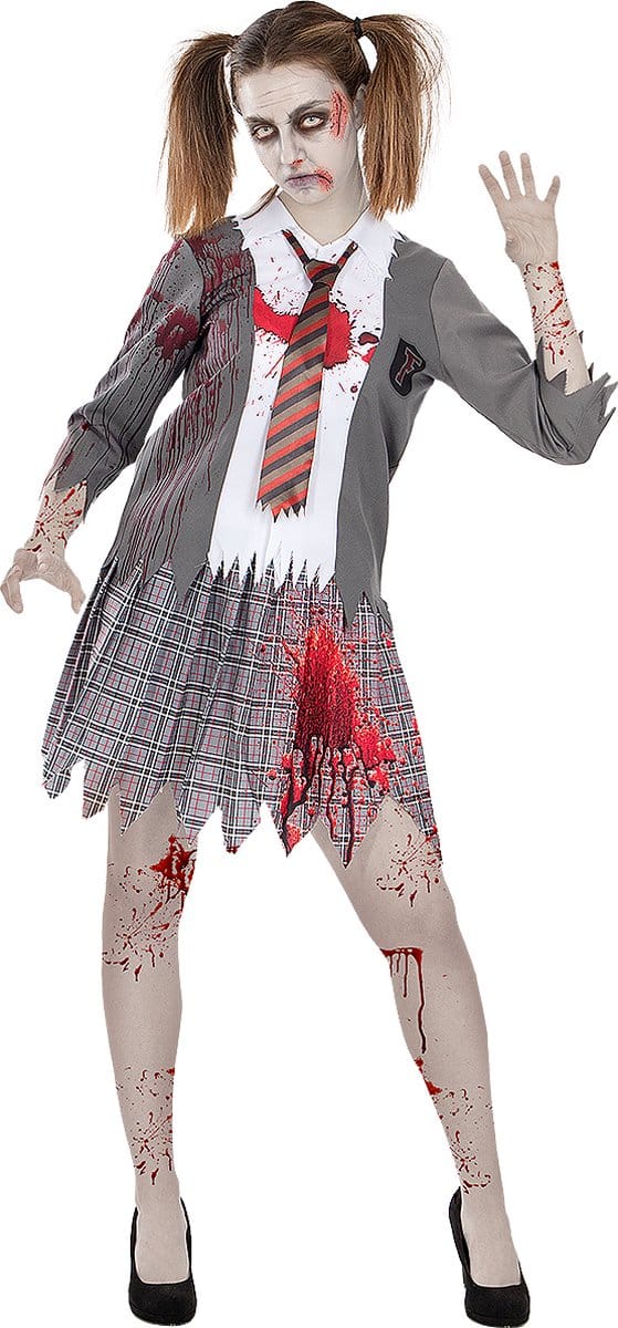 FUNIDELIA Zombie Student Kostuum voor vrouwen - Maat: S