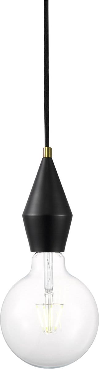 Nordlux Aud hanglamp - pendellamp - E27 - Ø 4 cm - metaal - zwart