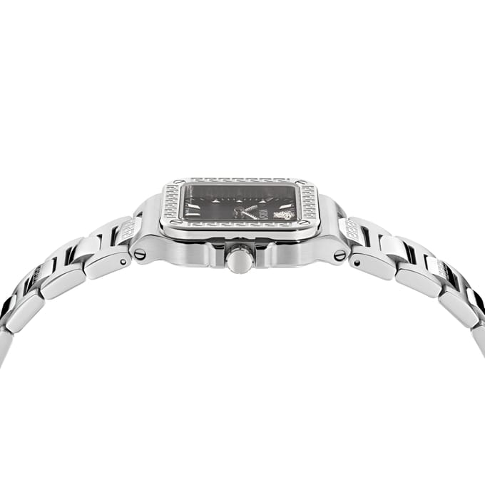 Versace Greca Edge VE5G00126 Horloge - Staal - Zilverkleurig - Ø 35.9 mm