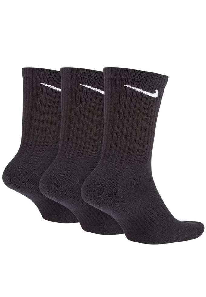 Nike Everyday Cushion Crew Trainingssokken 3 paar in zwart