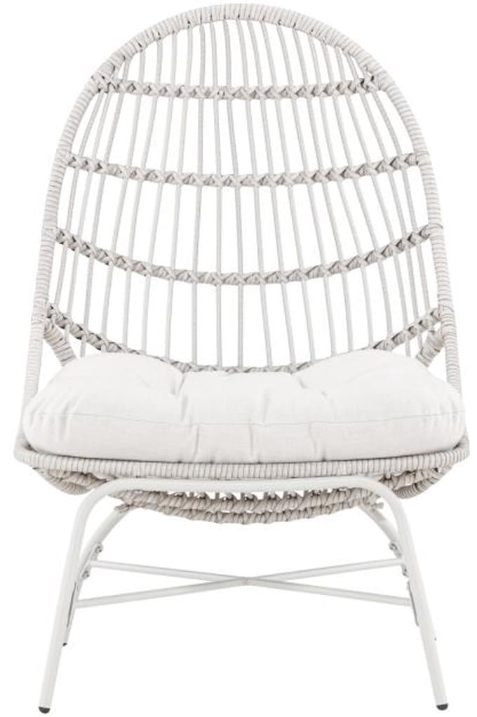 Svea - Ines outdoor loungestoel - wicker - wit