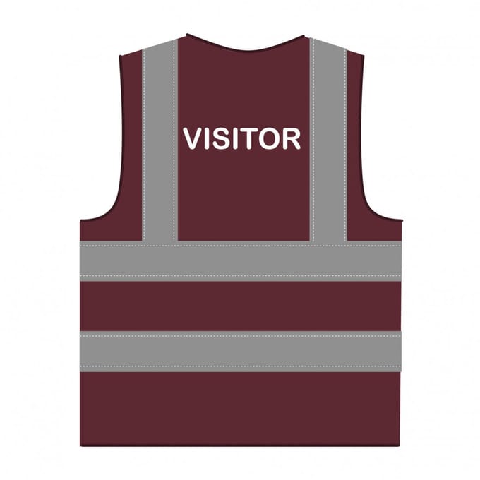 Visitor hesje RWS bordeauxrood