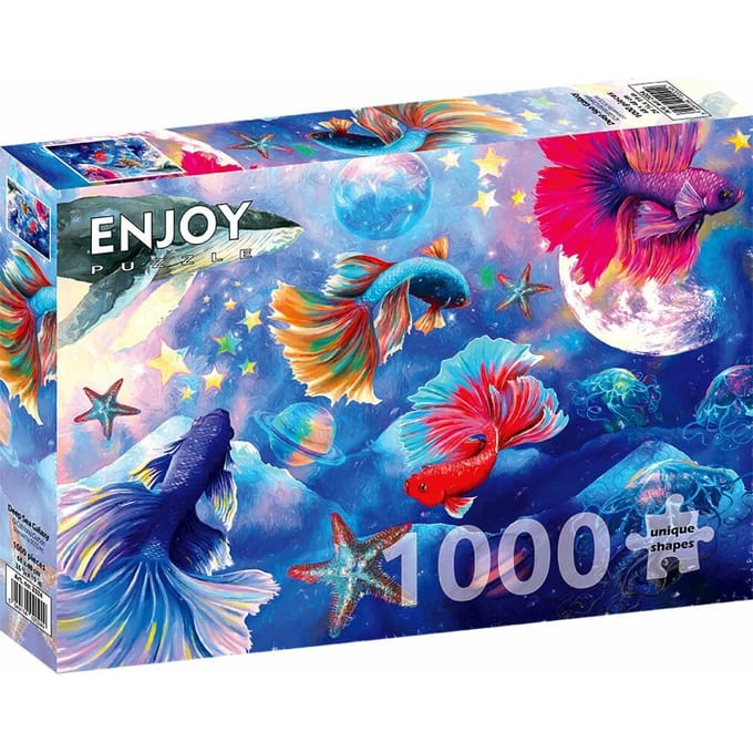Enjoy Puzzle legpuzzel Deep Sea Galaxy - 1000 stukjes - kleurrijk dieren thema.