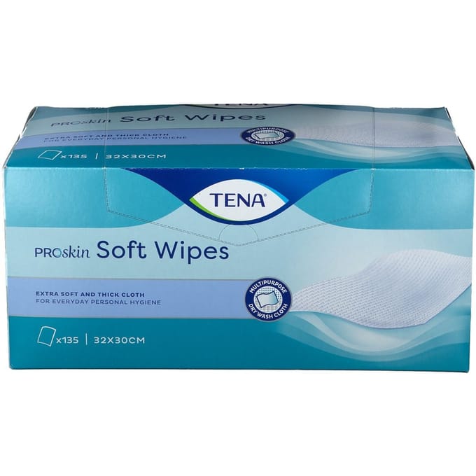 TENA ProSkin Soft Wipes 135 Doekjes