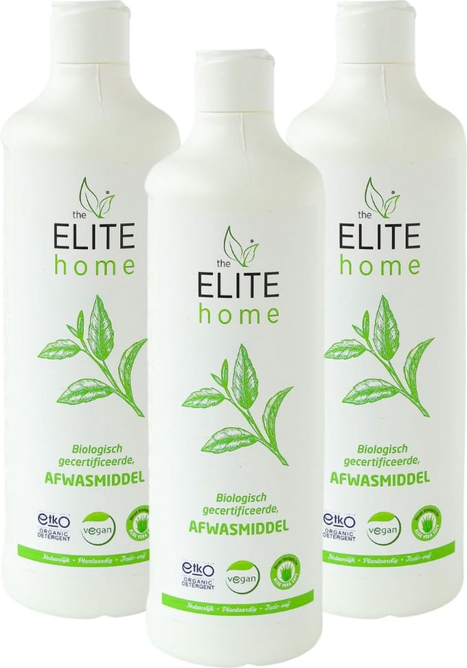 The Elite Home - Natuurlijke Ecologische Afwasmiddel - 3 stuks