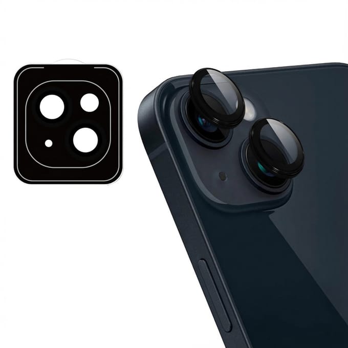 imoshion Camera Lens Protector - Geschikt voor iPhone 15 Plus/ iPhone 15 - 2 Pack - Zwart