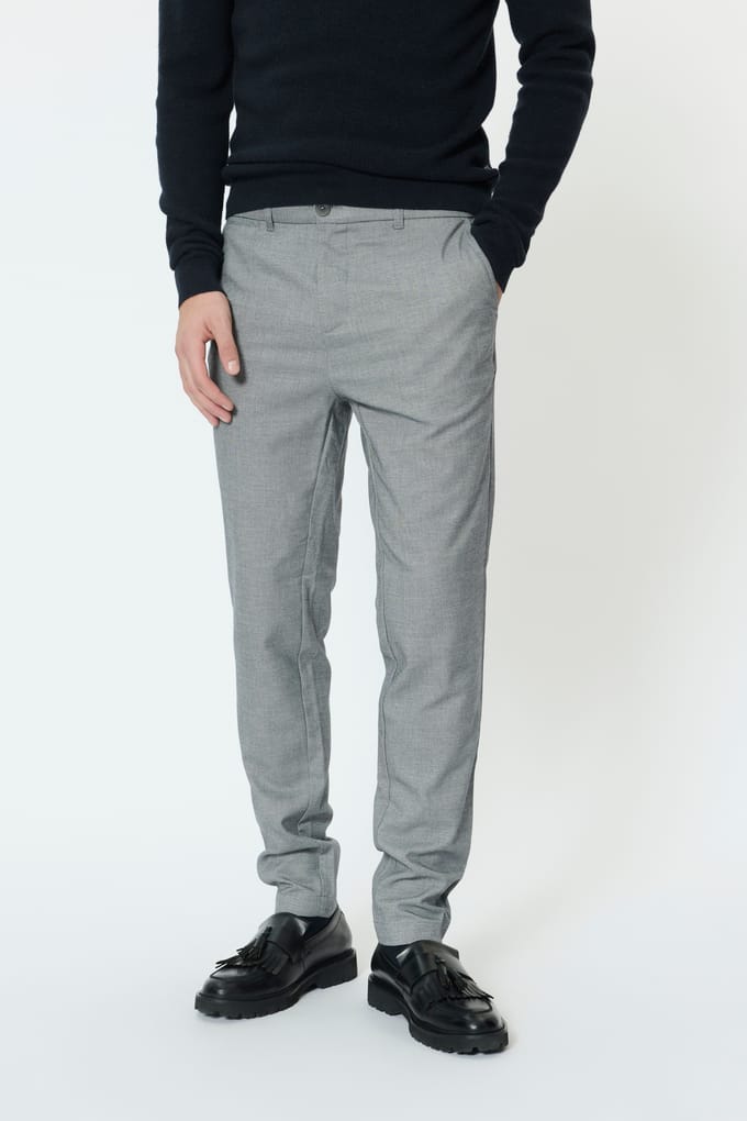 Stoffen broek met Franse steekzakken, model 'MAliam'