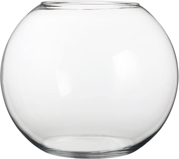 Mica Decorations Babet Bol Vaas - H31 x Ø40 cm - Transparant