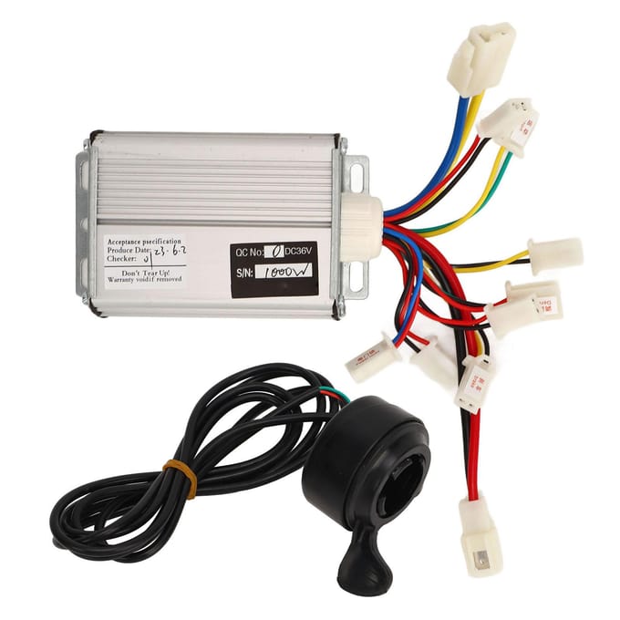 36V 1000W Controller Duimgashendel Kit Elektrische Fiets Fiets Driewieler Ombouwset gray